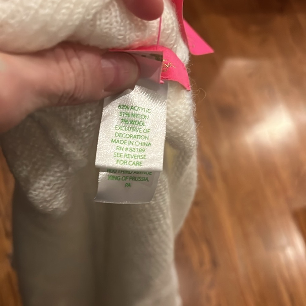 Lilly Pulitzer Kip Wrap Poncho Coconut Love Toss small/medium - Picture 10 of 10